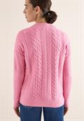 Pullover mit Zopfmuster dark blossom melange