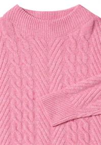 Pullover mit Zopfmuster dark blossom melange