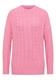 Pullover mit Zopfmuster dark blossom melange