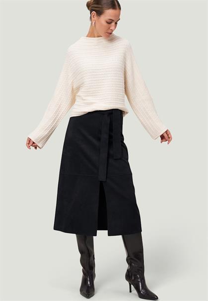 Pullover mit Zopfmuster eggnog