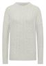 Pullover mit Zopfmuster metal grey melange