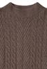 Pullover mit Zopfmuster mushroom taupe melange