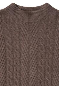 Pullover mit Zopfmuster mushroom taupe melange