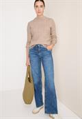 Pullover mit Zopfmuster sandalwood beige melange