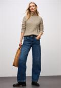 Pullover mit Zopfmuster sanded beige