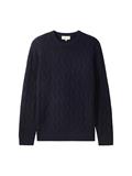 Pullover mit Zopfmuster sky captain blue