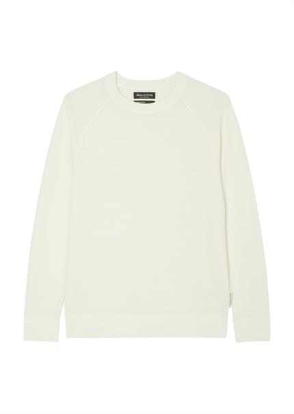 Pullover regular white cotton