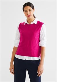 Pullunder in Unifarbe nu pink