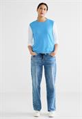 Pullunder in Unifarbe splash blue melange