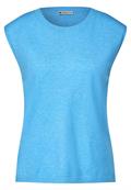 Pullunder in Unifarbe splash blue melange