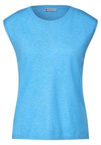 Pullunder in Unifarbe splash blue melange