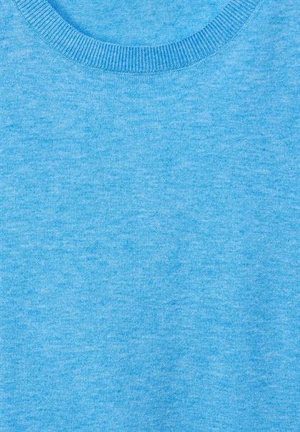 Pullunder in Unifarbe splash blue melange