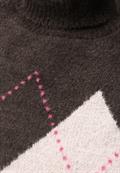 Pullunder mit Kragen und Argyle-Muster truffle brown