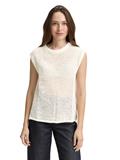 Pullunder mit Lochmuster whisper white
