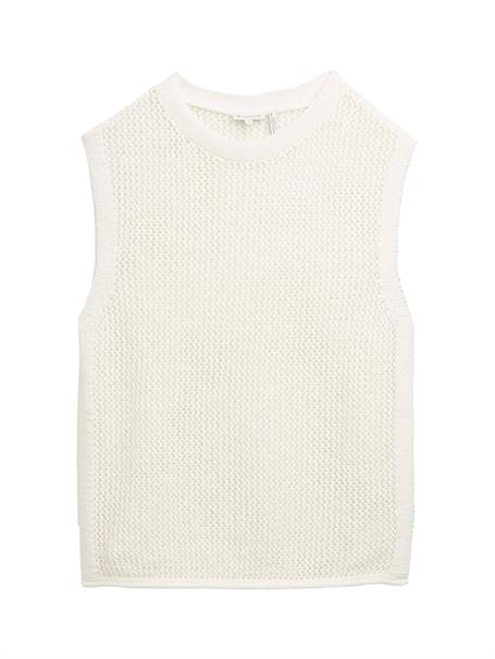 Pullunder mit Lochmuster whisper white
