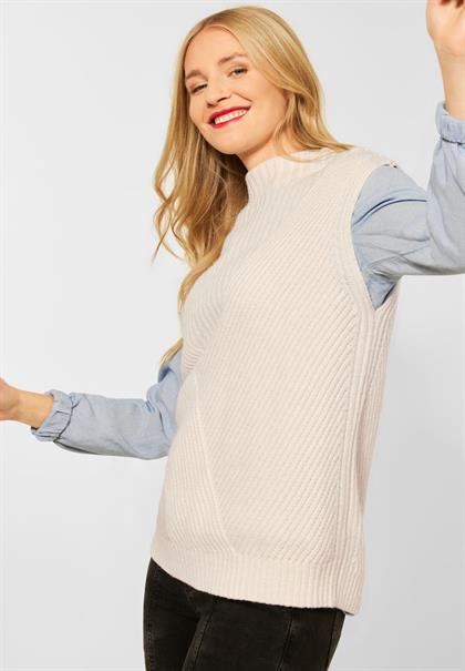 Pullunder mit Rollkragen cosy white