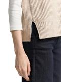 Pullunder mit V-Ausschnitt sand stone beige melange