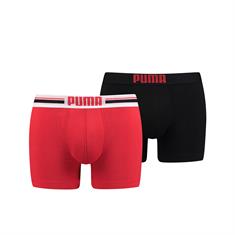 Puma Basic Trunks 2er Pack 651003001 rot - schwarz