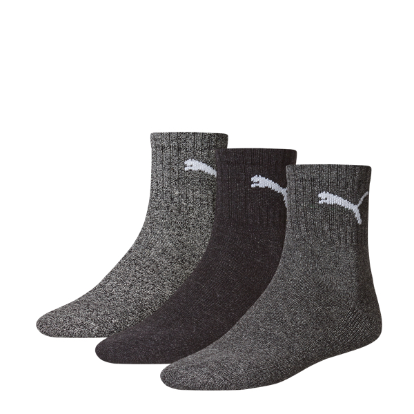 Puma Socken Short Crew 3er Pack grau