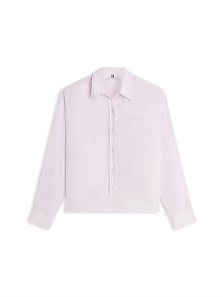 Pure Linen Oversized Fit Shirt lilac powder