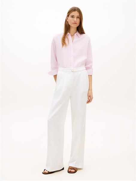 Pure Linen Oversized Fit Shirt lilac powder