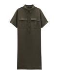 Quinty linen deep green