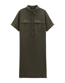 Quinty linen deep green