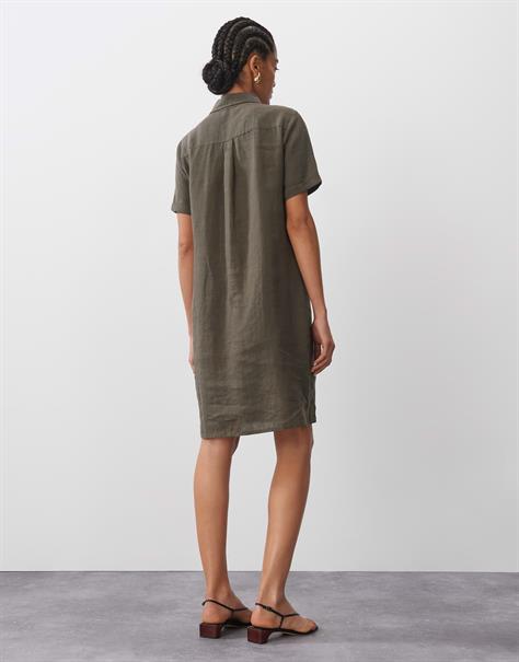 Quinty linen deep green