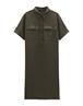 Quinty linen deep green