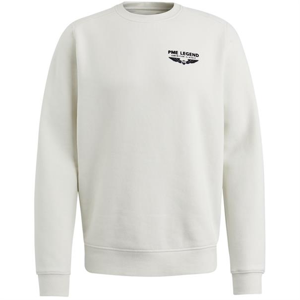 R-neck brushed sweat vaporous gray