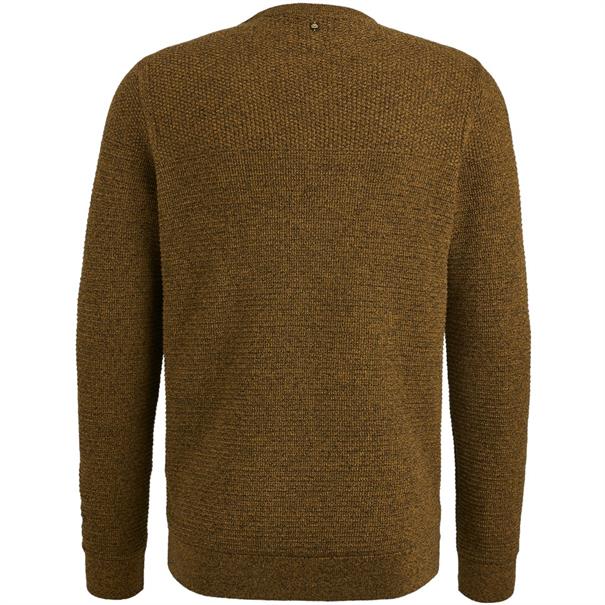 R-neck cotton mouline buckthorne brown