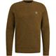 R-neck cotton mouline buckthorne brown