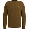 R-neck cotton mouline buckthorne brown