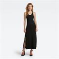 Racer slip dress dk black