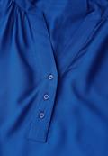 Raglan-Bluse in Unifarbe force blue