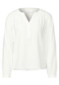 Raglan-Bluse in Unifarbe off white