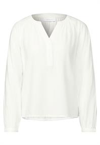 Raglan-Bluse in Unifarbe off white