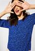 Raglan Bluse mit Print eclipse blue