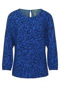 Raglan Bluse mit Print eclipse blue
