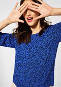 Raglan Bluse mit Print eclipse blue