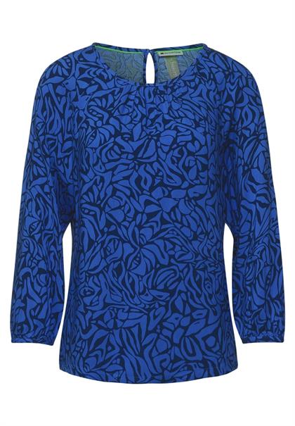 Raglan Bluse mit Print eclipse blue