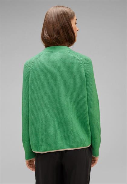 Raglan Cardigan fresh gentle green melange