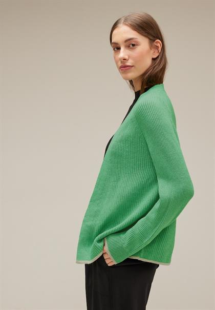 Raglan Cardigan fresh gentle green melange