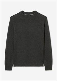 Raglan-Pullover dark grey melange