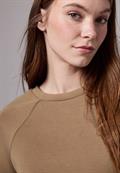 Raglan T-Shirt in Silk-Optik creamy brown