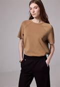 Raglan T-Shirt in Silk-Optik creamy brown