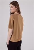 Raglan T-Shirt in Silk-Optik creamy brown