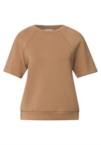Raglan T-Shirt in Silk-Optik creamy brown