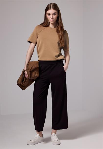 Raglan T-Shirt in Silk-Optik creamy brown