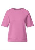 Raglan T-Shirt in Silk-Optik intense rose